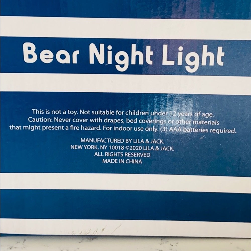 Lila & Jack White Ceramic Bear Cordless Lamp - Picture 14 of 15